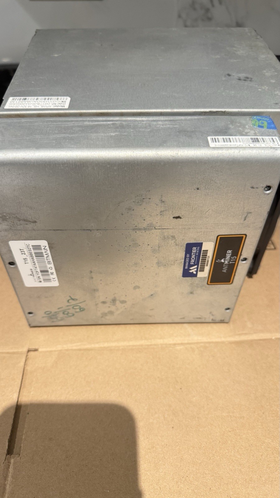 Bitmain Antminer T15 23T ASIC Bitcoin Miner – Powers On – Untested