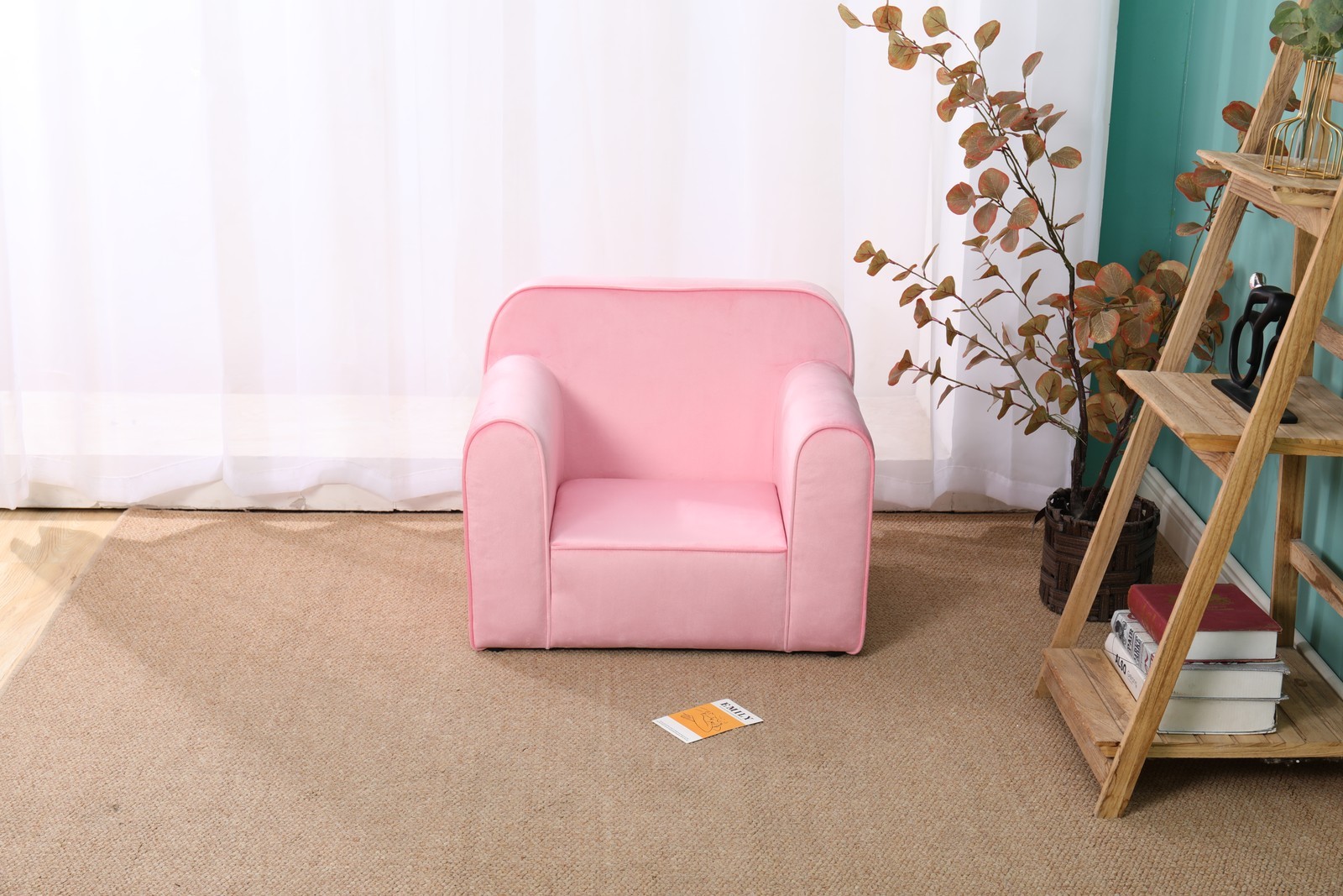 Kids Club Sofa, Toddler Couch with Arms for Childrens Playroom Nursery