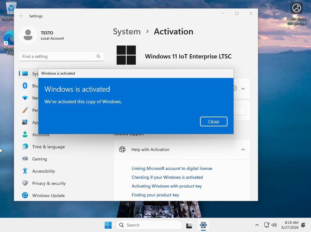 Windows 11 - (IoT) - Enterprise - LTSC Long-Term Support 2034! ✔24H2✔