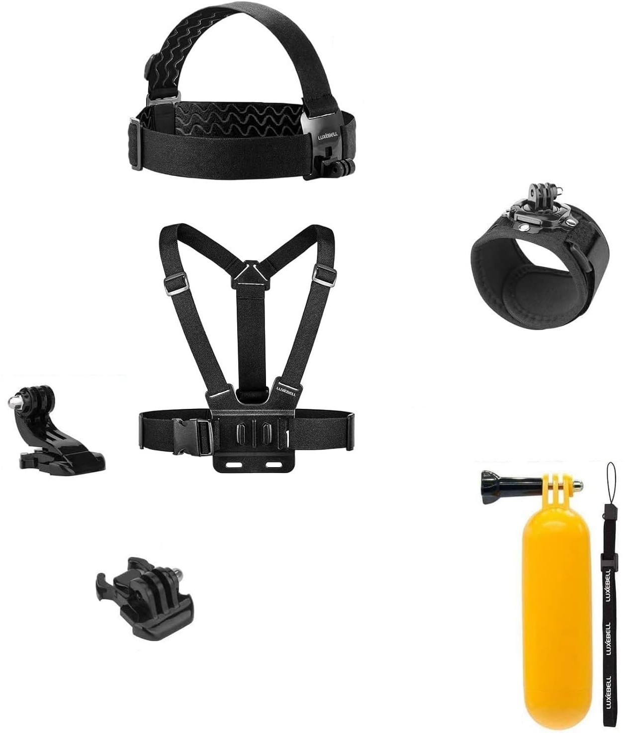 Luxebell Accessories Kit for AKASO EK5000 EK7000 4K WiFi Action 14-in-1