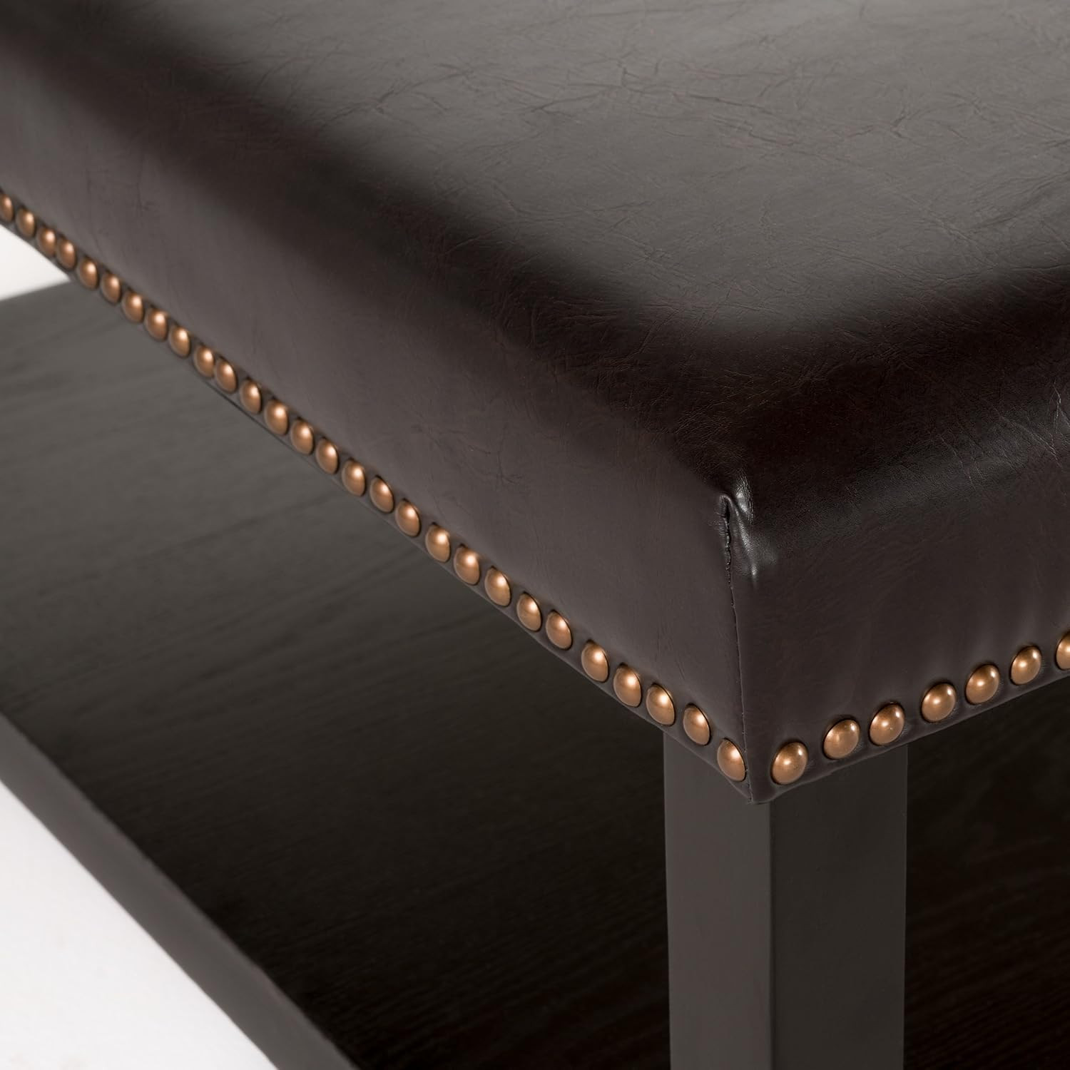 Stylish Brown Julia Bench with Rack by Christopher Knight Home