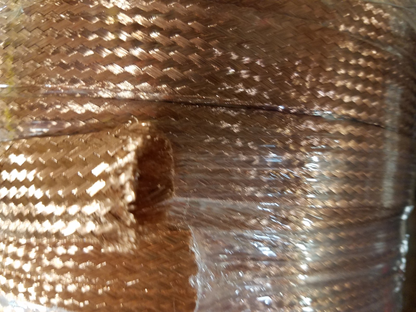 50 FEET 1" BRAIDED GROUND STRAP GROUNDING Bare Copper Flat Braid USA