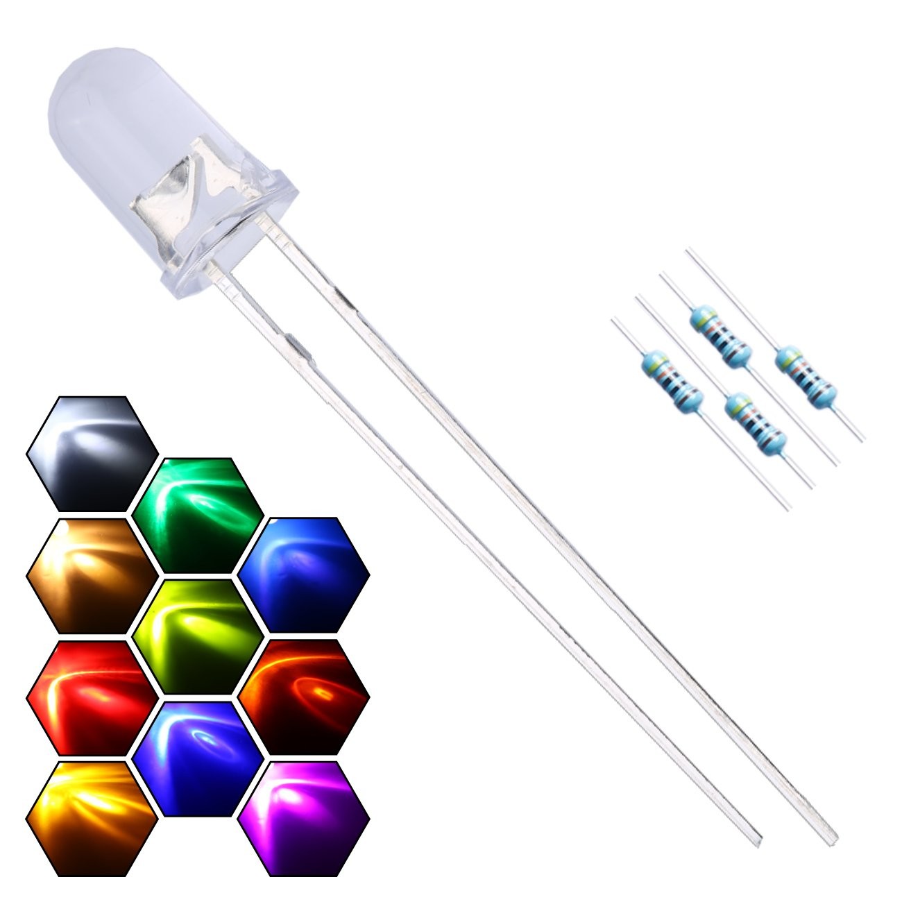 EDGELEC 200pcs 10 Colors x 500 Piece Set, [02] 10 X 20 Pcs /