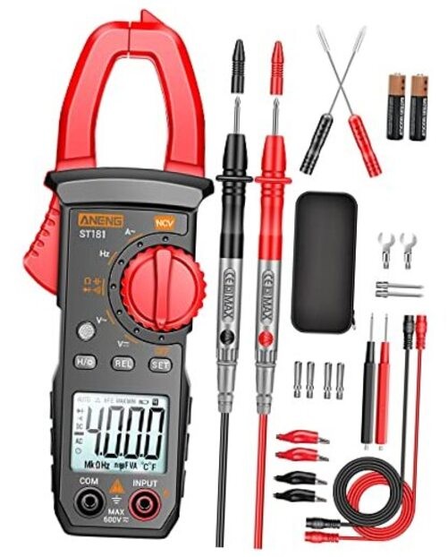 Digital Clamp Meter Multimeter Tester 4000 Counts with 4000 Counts AC Current