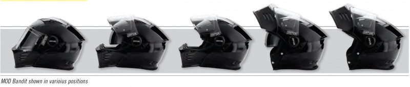 Simpson Motorcycle M59XX3 Mod Bandit Helmet Adult XXL Matte Black