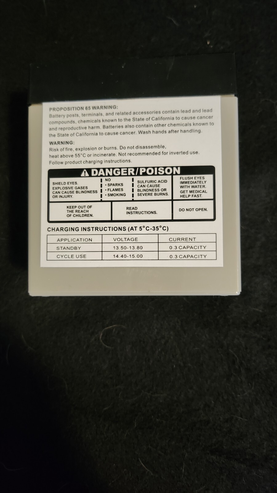 Chamberlain Liftmaster Battery Backup Replacement Battery OEM NEW