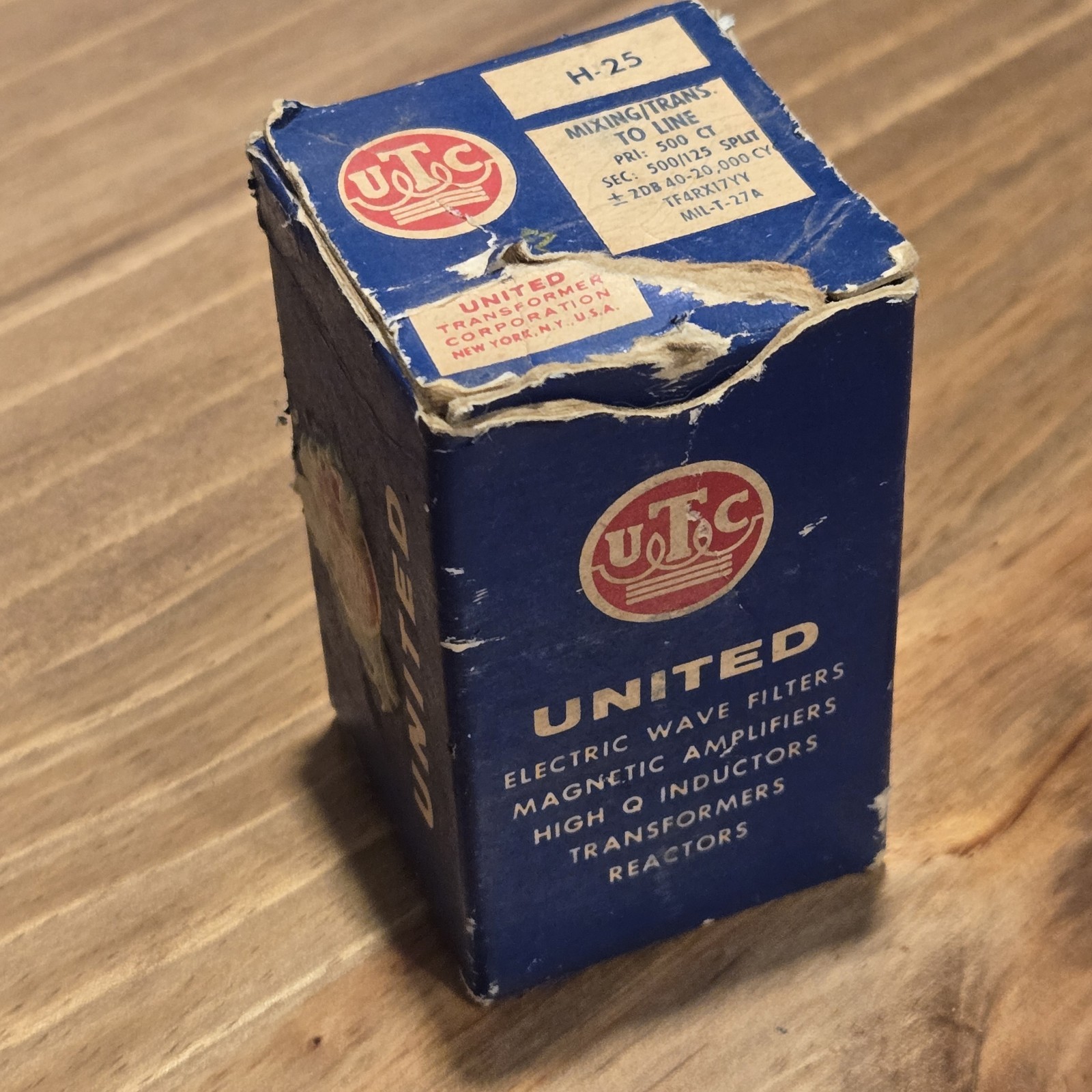 UTC H-25 Audio Mixing Transformer w/ Box