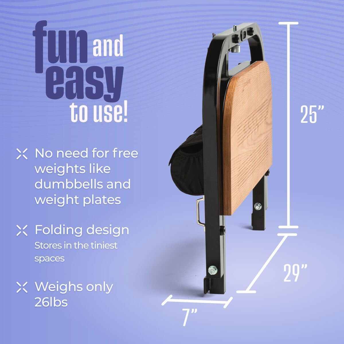 Hip Thrust Machine for High Resistance Glute Training - Home Gym Workout - Comes