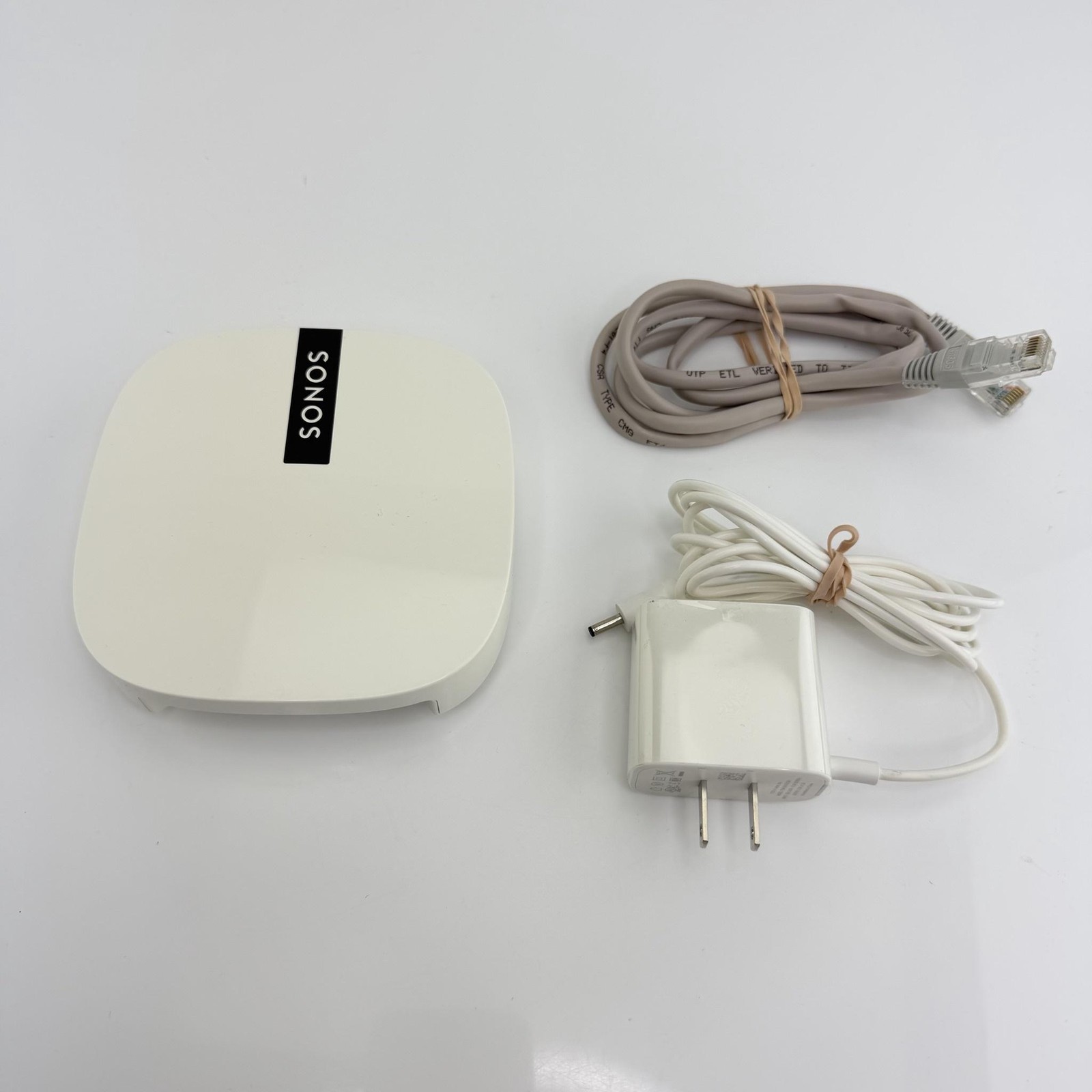 Sonos BOOST White Wireless Bridge WiFi Network Extender Receiver Part With Cords
