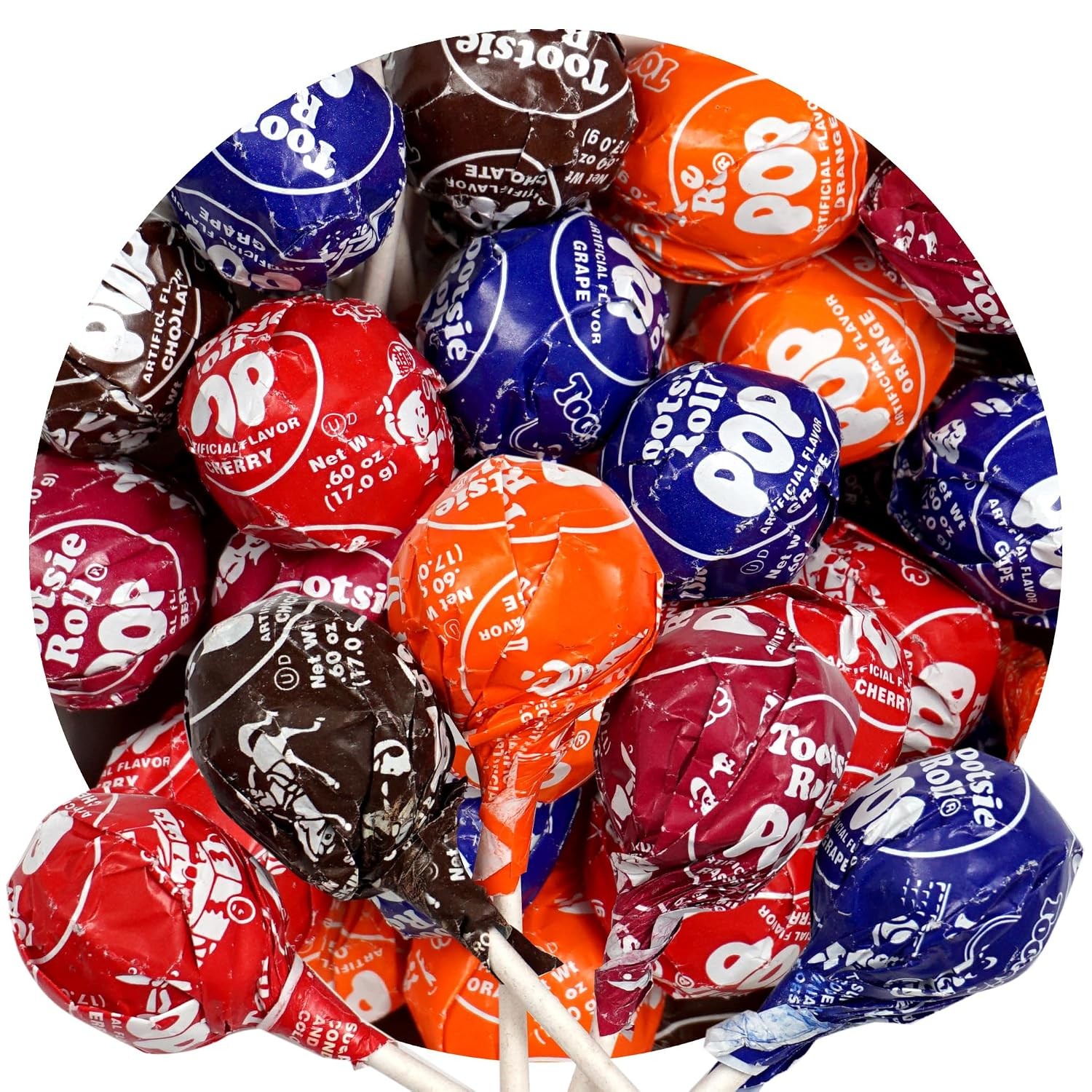 Tootsie Roll Pops Bulk Chocolate Center 2lb Original Candy Wholesale