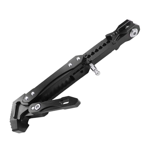 Universal Motorcycle Kickstand Adjustable Foot Side Support Parking Black-1