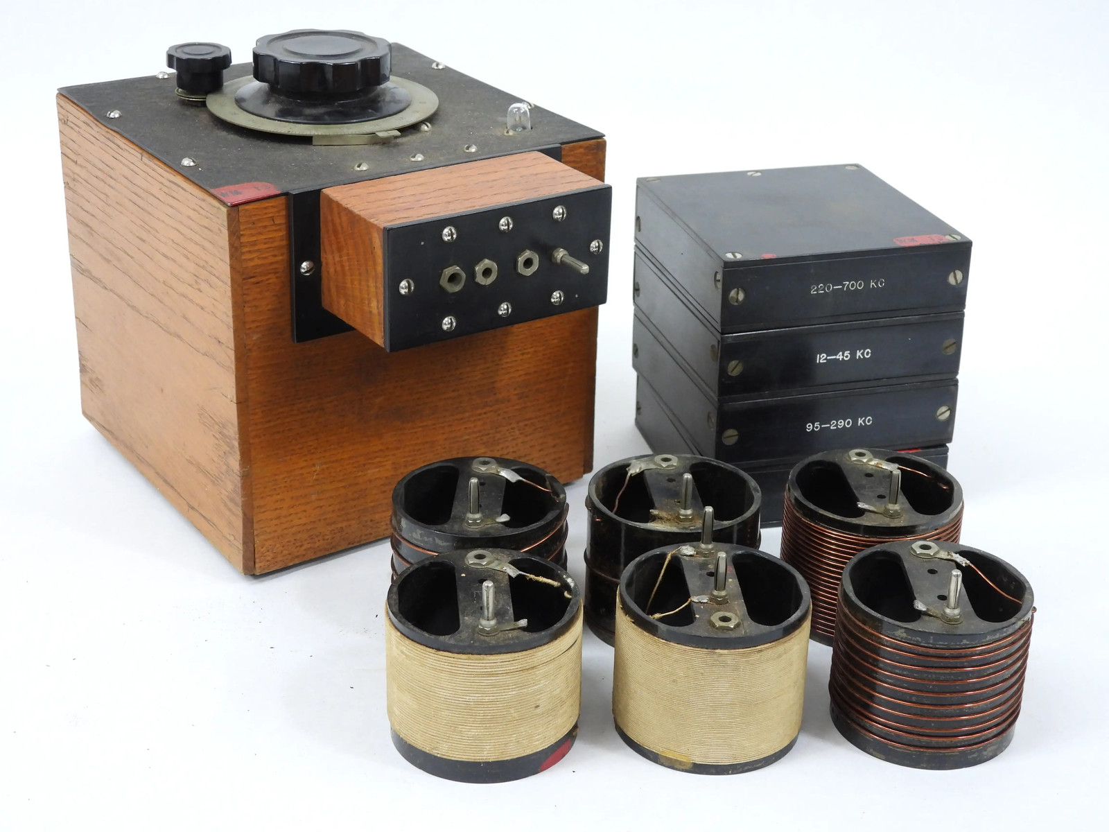 Antique Radio Wavemeter Wave Meter w/ General Radio GenRad Coils (nice)