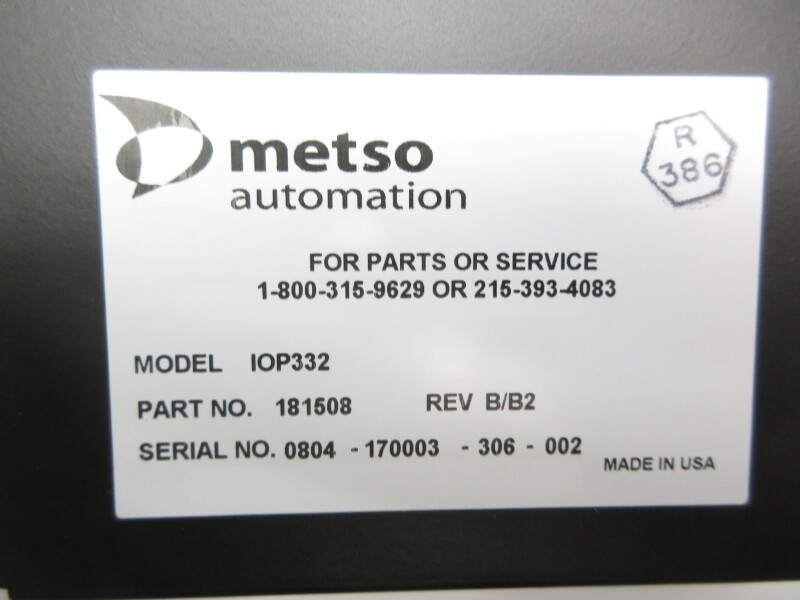 METSO AUTOMATION IOP332 181508 120VAC/DC NSNP