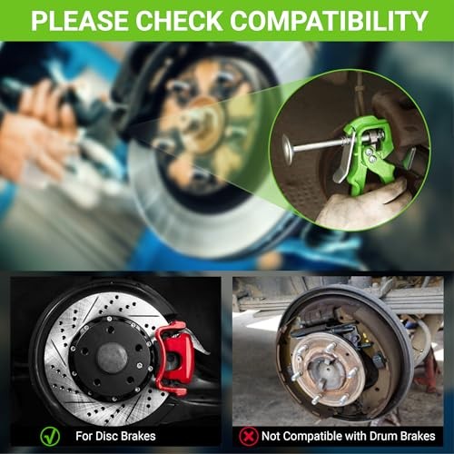 Speedy Brake Pad Spreader Tool - Heavy Duty Disc Brake Caliper Compressor &