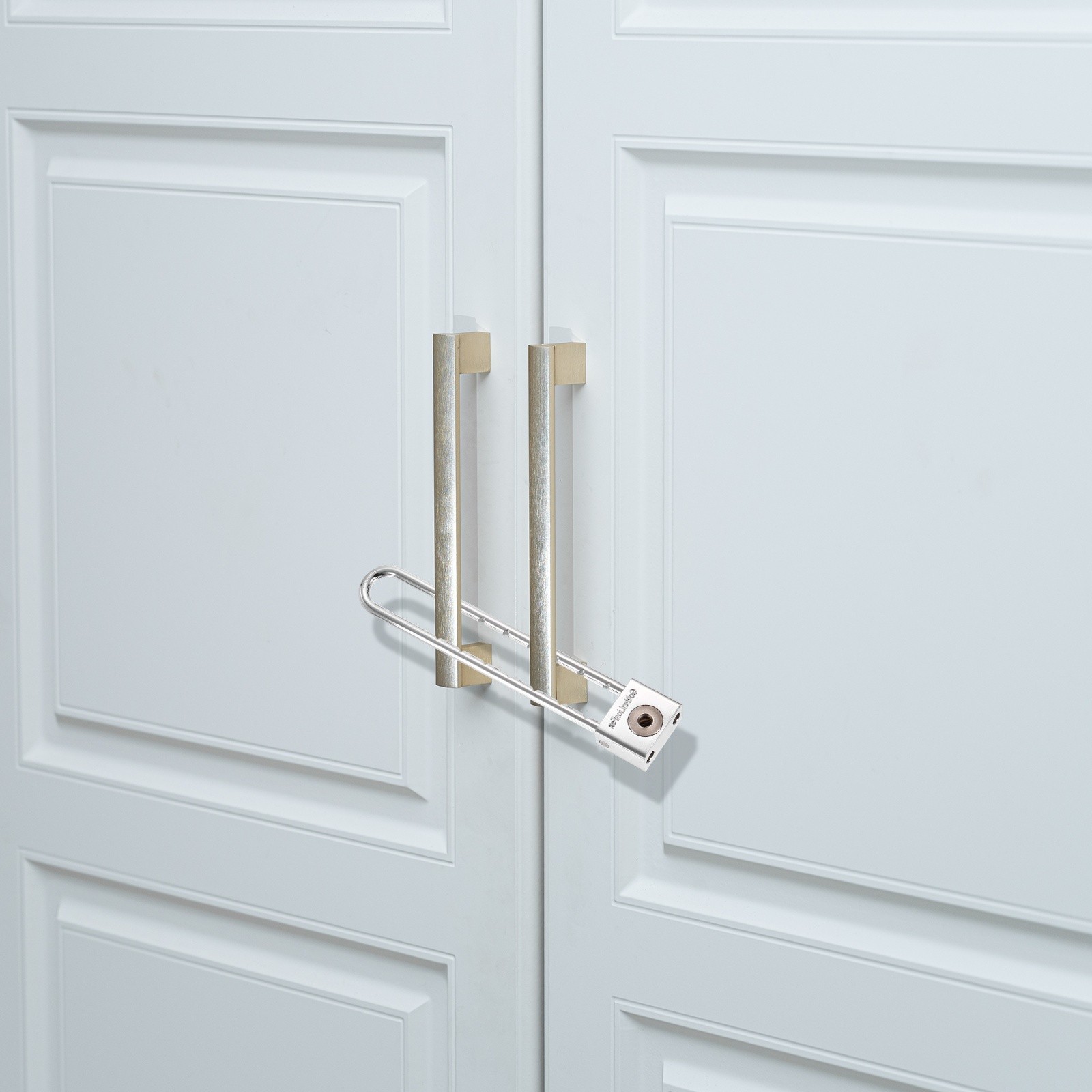 Long Shackle Padlock 8.66", Removable Adjustable U Shaped Extended Shackle Lock