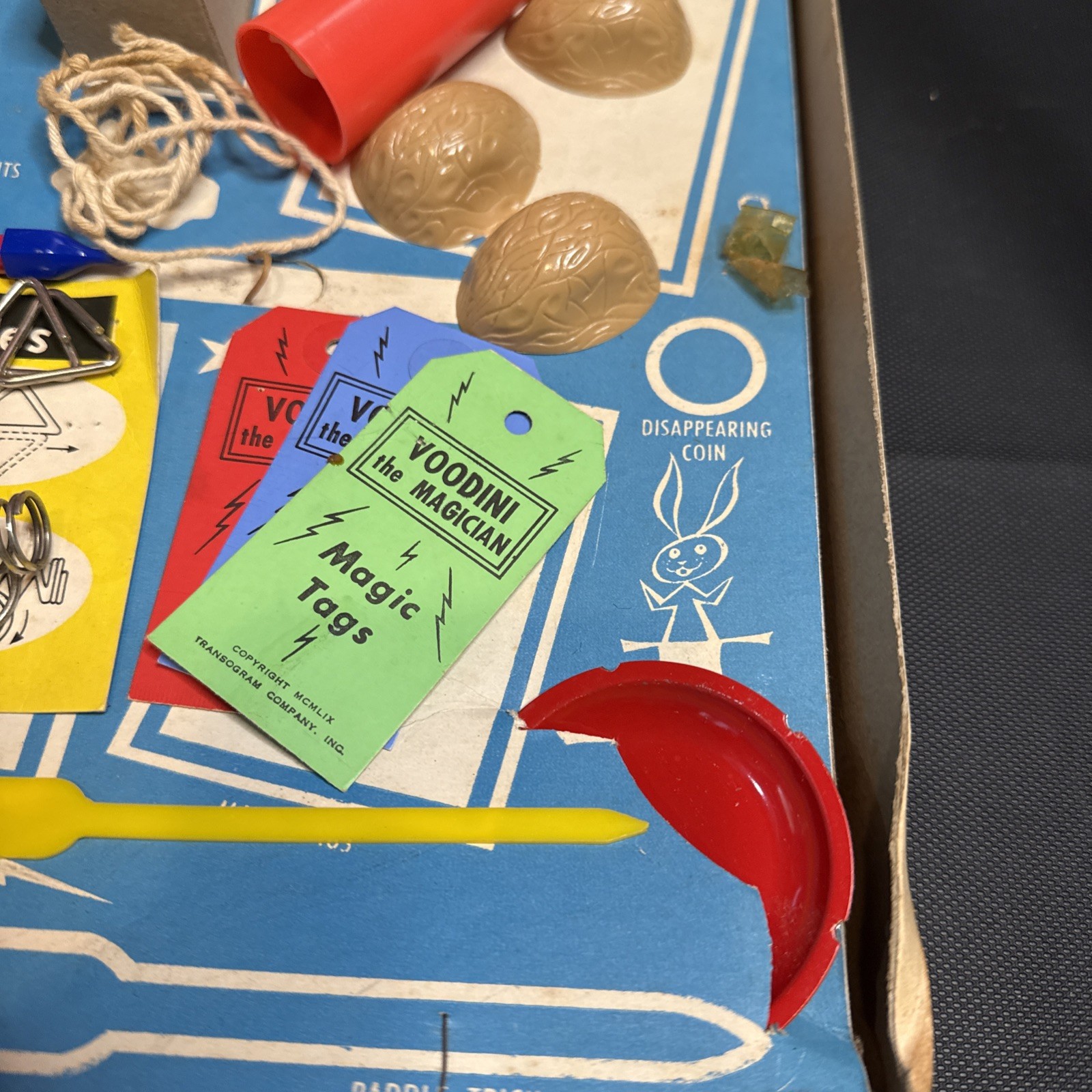 Rare Vintage 1958 Transogram Magic Kit Incomplete With Extras
