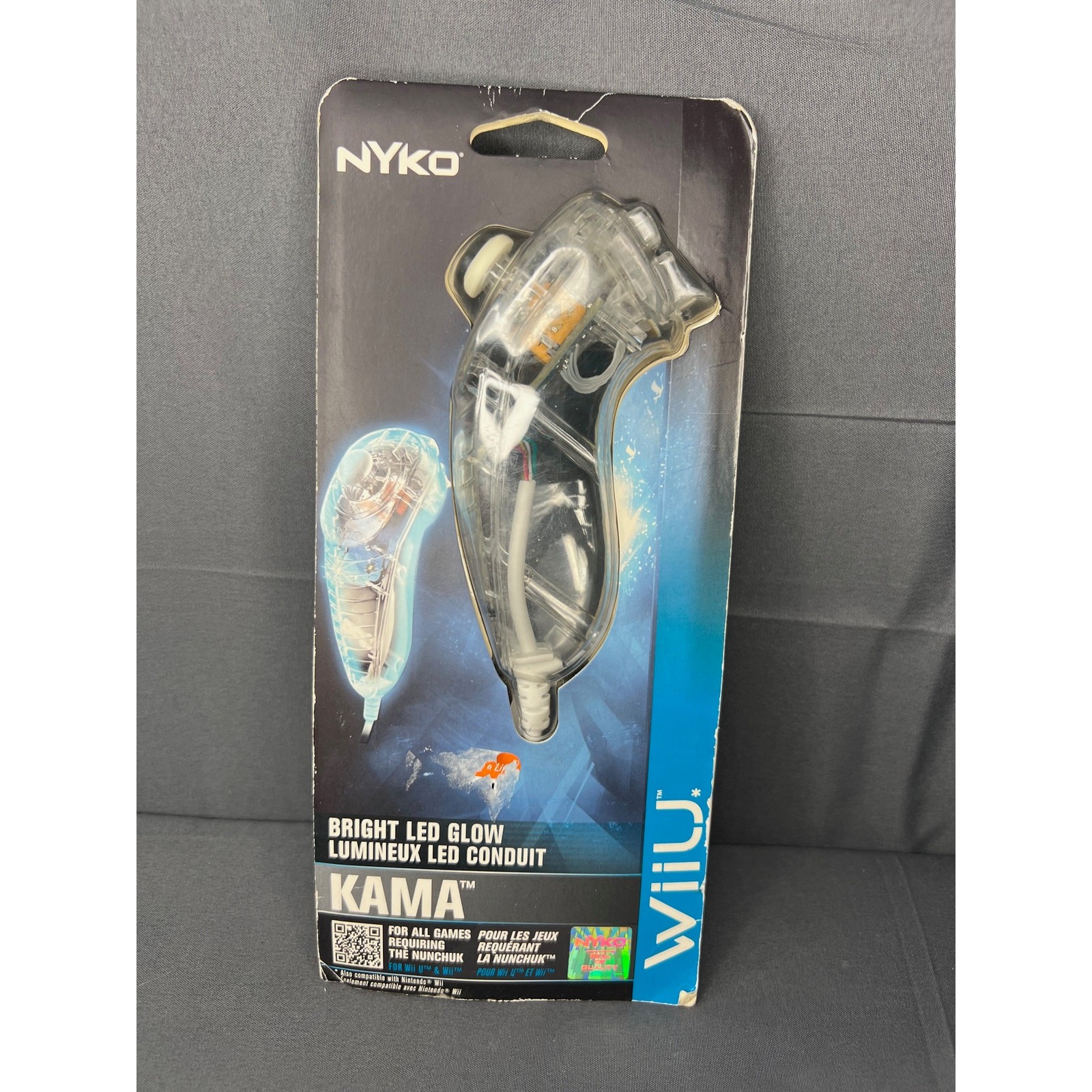 NIP Nyko NGlow KAMA Nunchuk Clear Controller