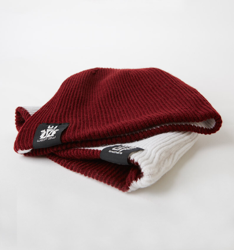BEANIE HAT REVERSIBLE - Different colours - WeFew clothing acrylic