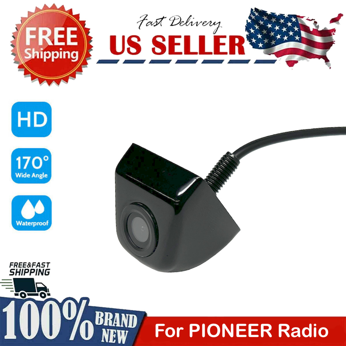 New Backup Camera Rear IP68 Universal for PIONEER MVH-2300NEX MVH2300NEX
