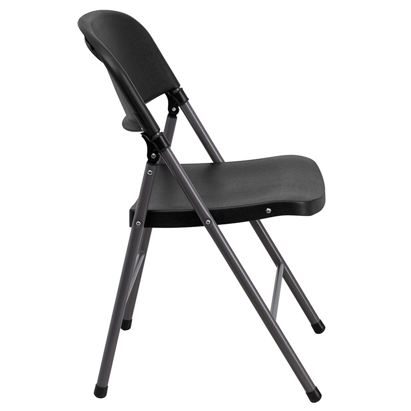 Black Plastic Folding Chair