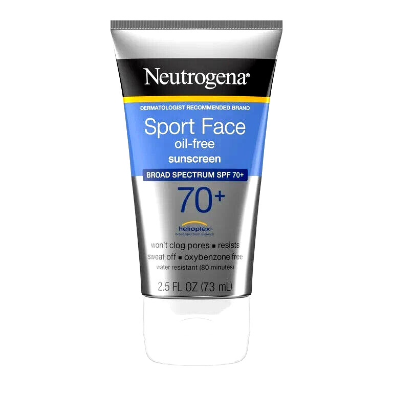 Neutrogena Sport Face Sunscreen, Broad Spectrum Sunblock SPF 70+ 2.5 oz.