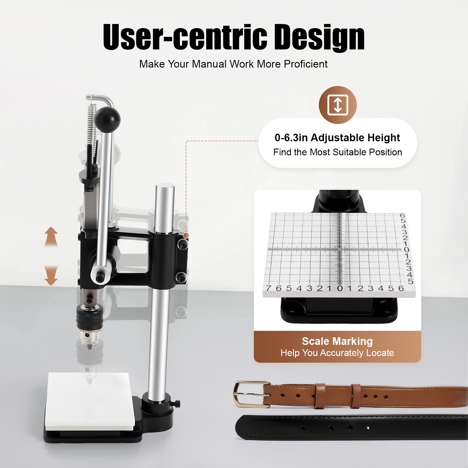 Leather Craft DIY Imprinting Machine Embossing Press Leather Stamp Punching
