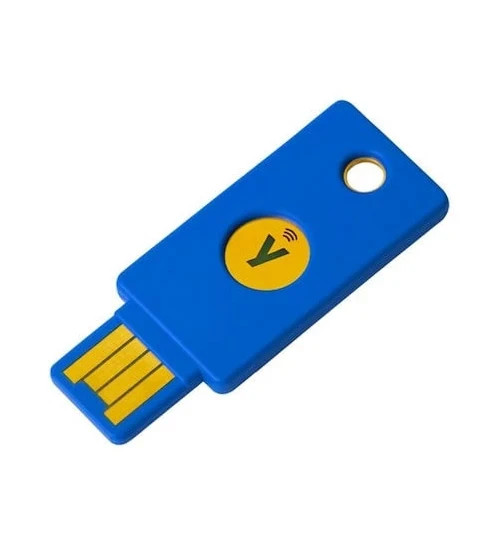Yubico FIDO Security Key NFC and USB - Two Factor Authentication, Fits USB-A