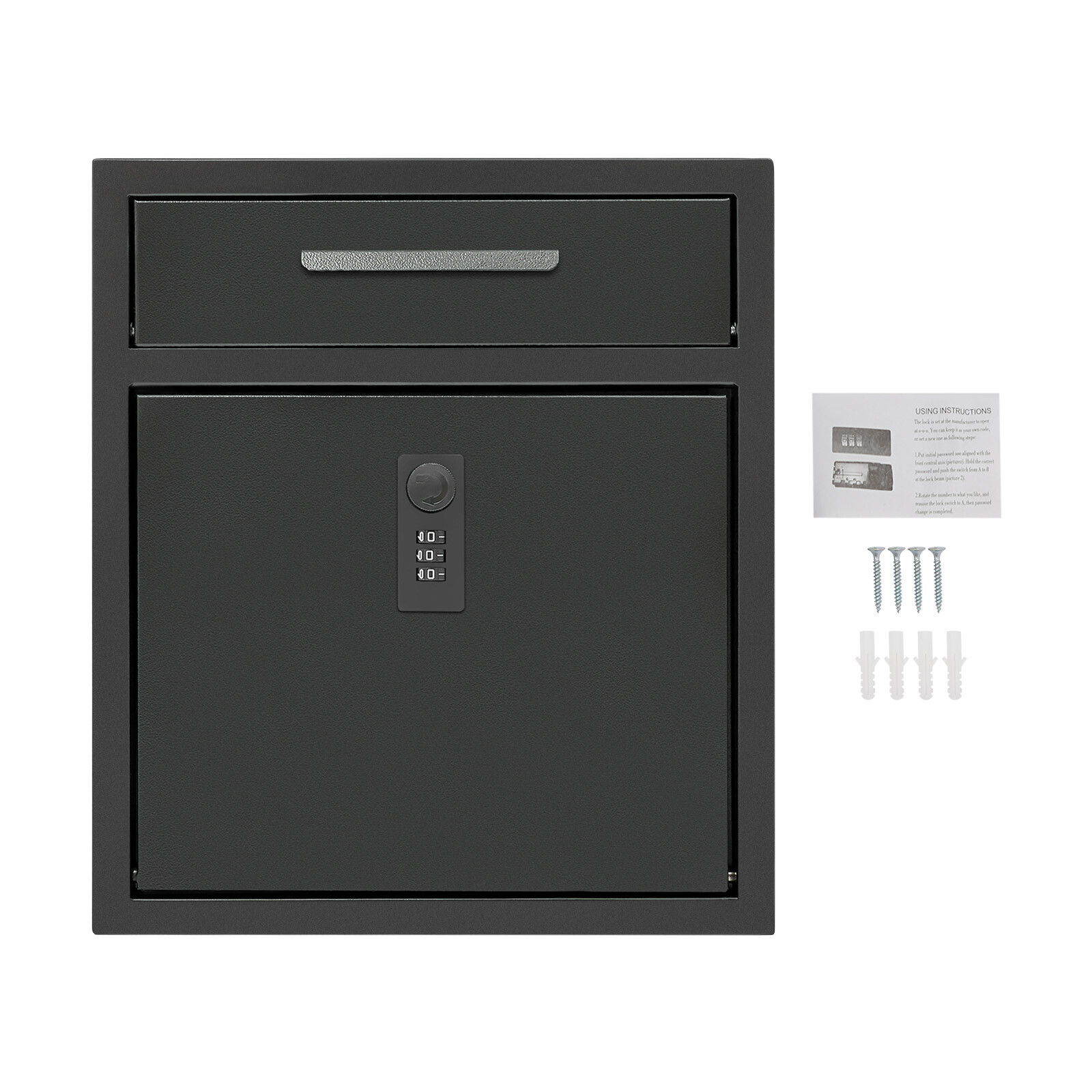 Mailbox, Wall-mounted Mailbox, Mailbox With Combination Lock