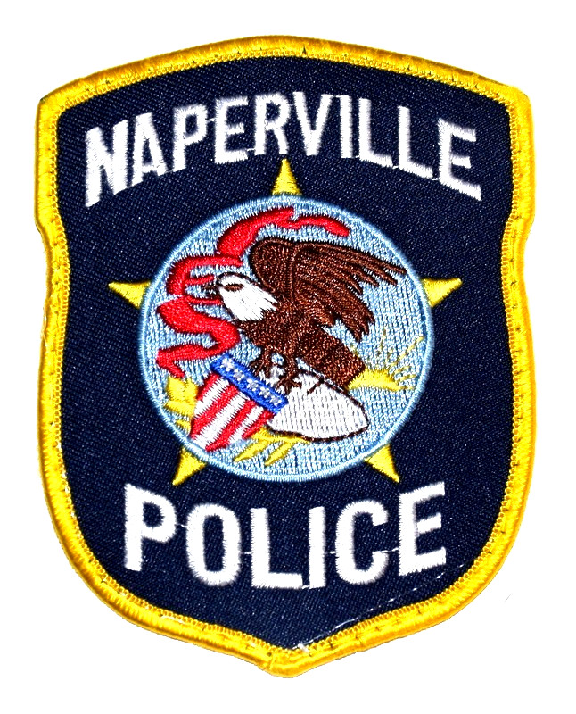 NAPERVILLE – POLICE - ILLINOIS IL Sheriff Police Patch FLYING EAGLE SUNRISE USED