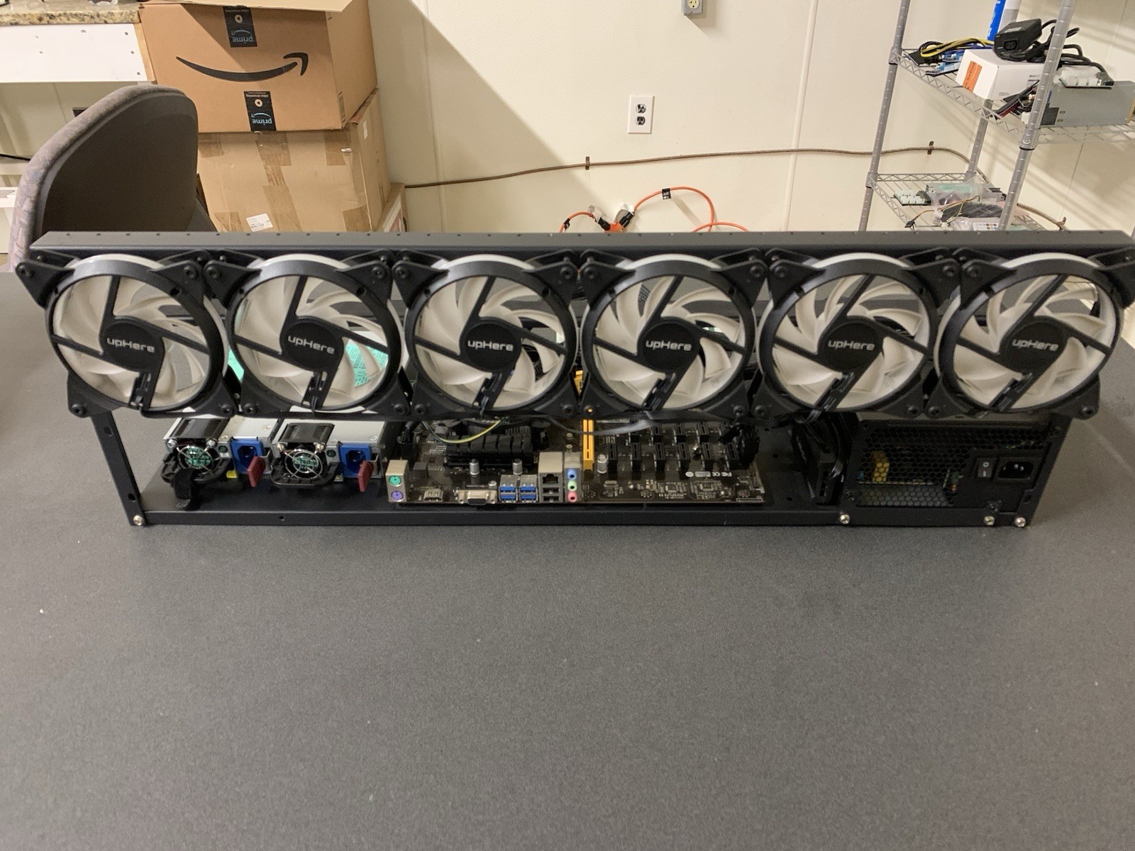 Crypto mining rig, 12 GPU Slot, TB 360-BTC Pro, Complete Set [NO GPUs]