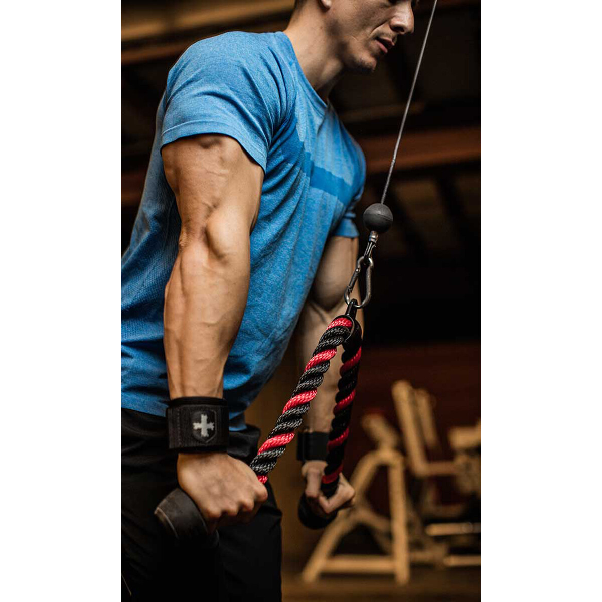 Harbinger 36" Tricep Rope Weight Lifting Cable Attachment