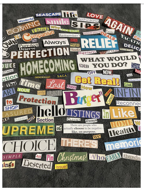 Magazine Books Cutouts Word Phrases 300 Plus Ephemera Scrapbook Vision Boards