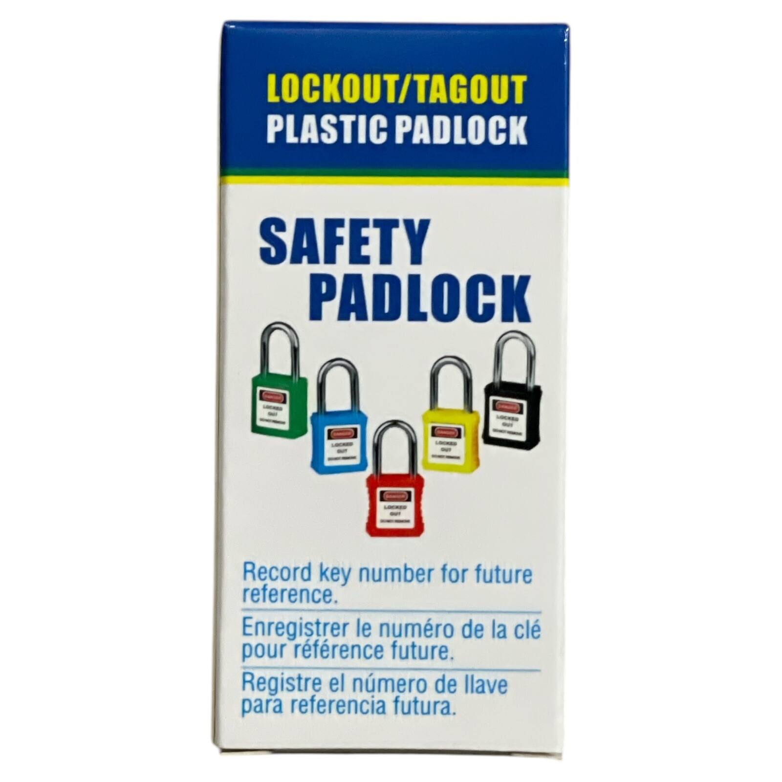 Red Lockout/Tagout Safety Padlock with Two Keys(S)
