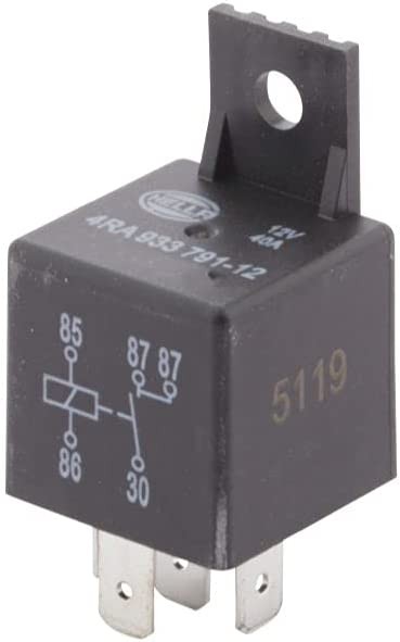 933791121 12V, 5 Pin, Mini ISO Relay with Dual (87) Load Connections, Multi