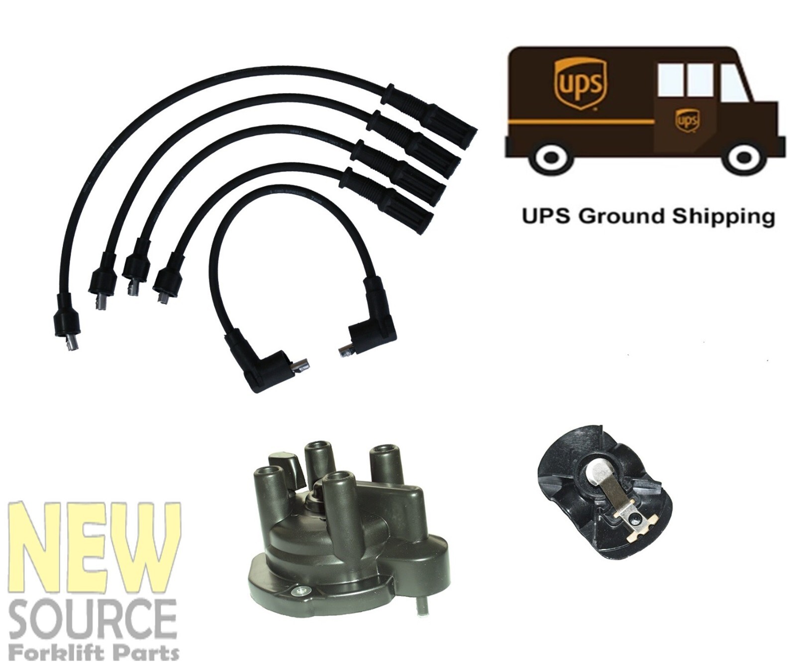 22162-55K10 CAP FOR NISSAN TUNE UP KIT H20-II K21 K25 + 22157-55K10 ROTOR  WIRE
