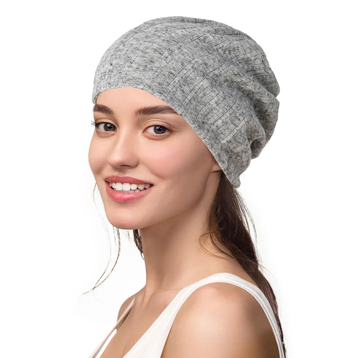 Ladies Turban Hat Bonnet Hair Loss Cap Women Muslim Hijab Head Scarf Cap Beanie