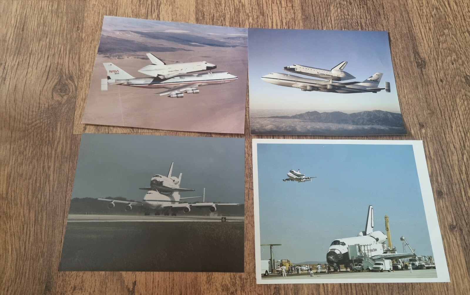 Space Shuttle photographs x 4 NASA