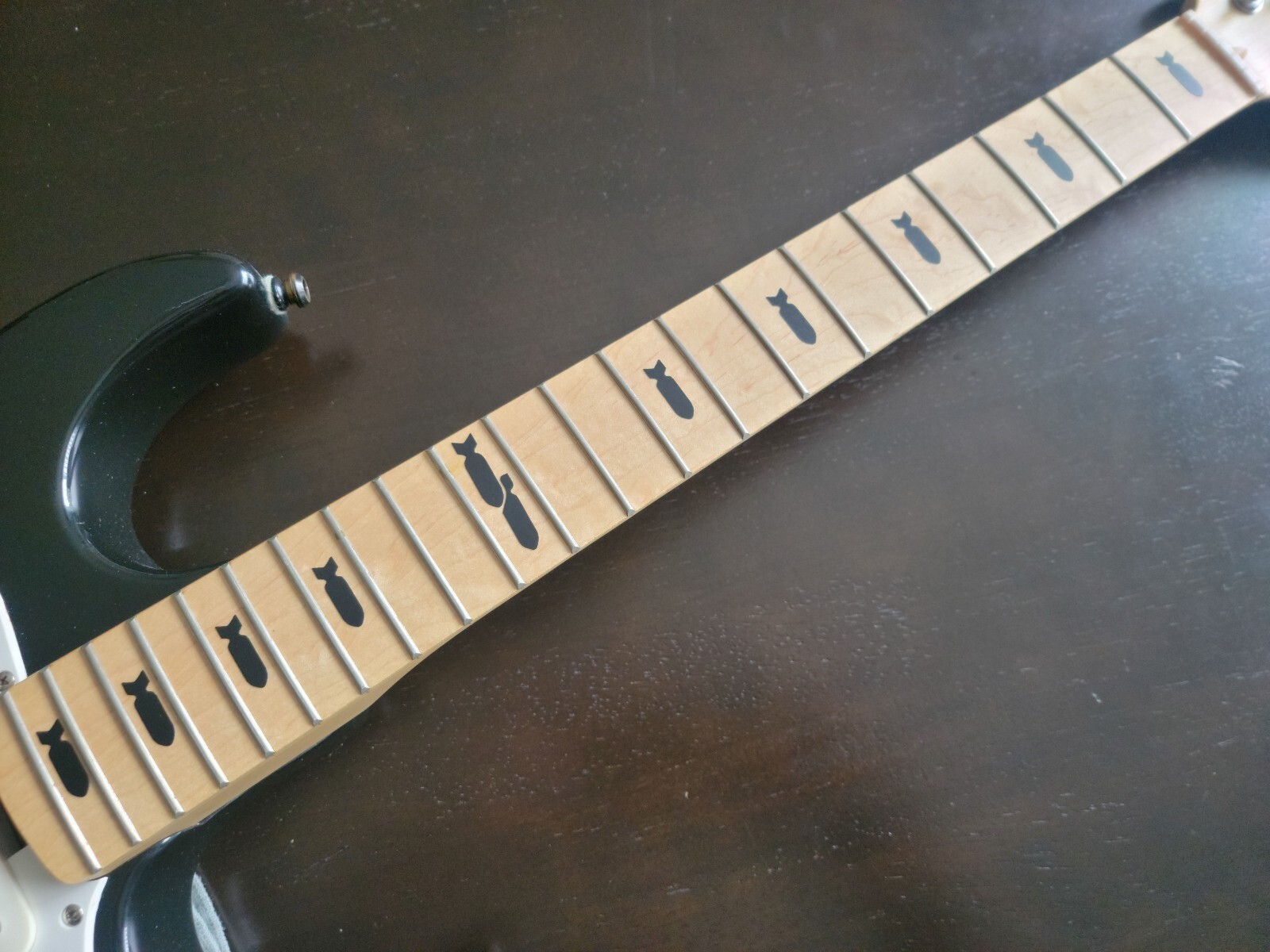 Bombs Design #2 Fretboard Marker Vinyl Decals Inlays for Any Guitar 30 Colors!!