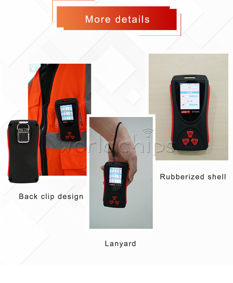 UNI-T UT334A Geiger Counter Electromagnetic Radiation Detector Xβγ-ray Detection