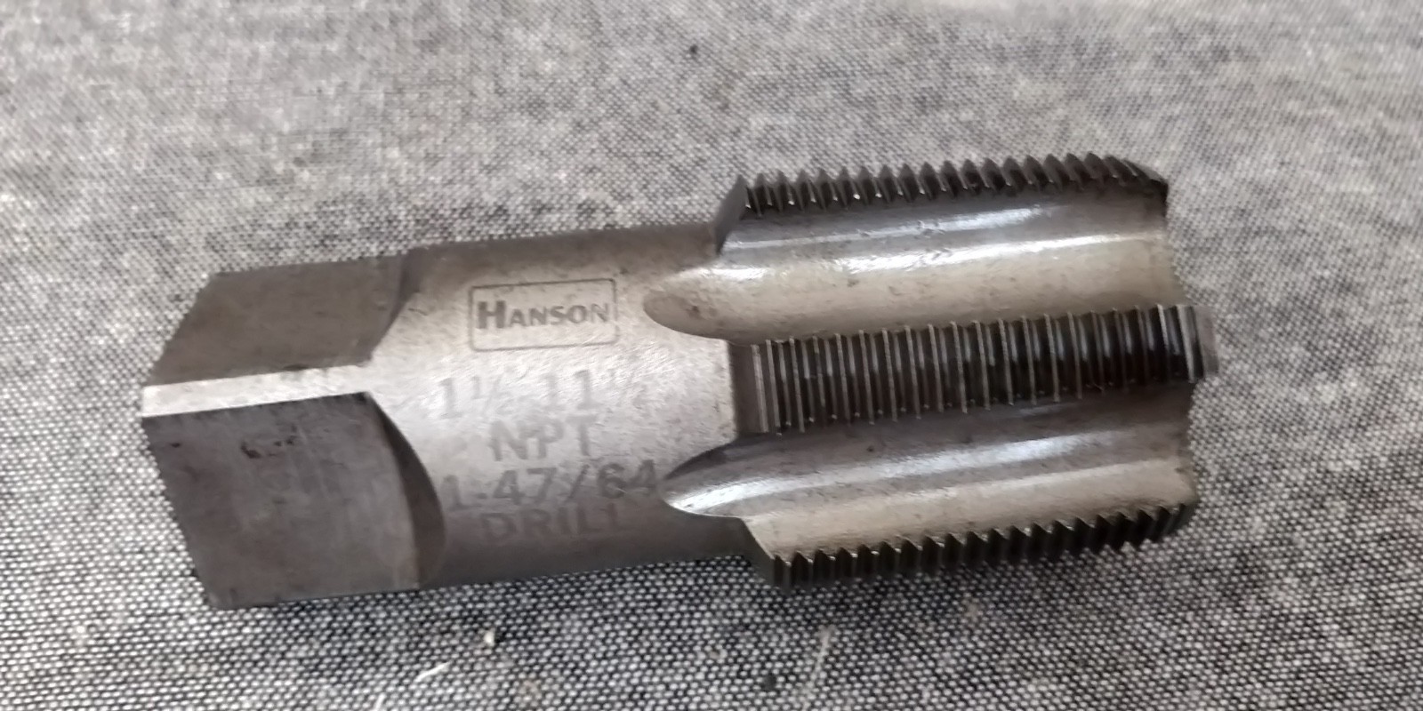 HANSON  1 1/2"-11 1/2  NPT  PIPE THREADING TOOL TAP