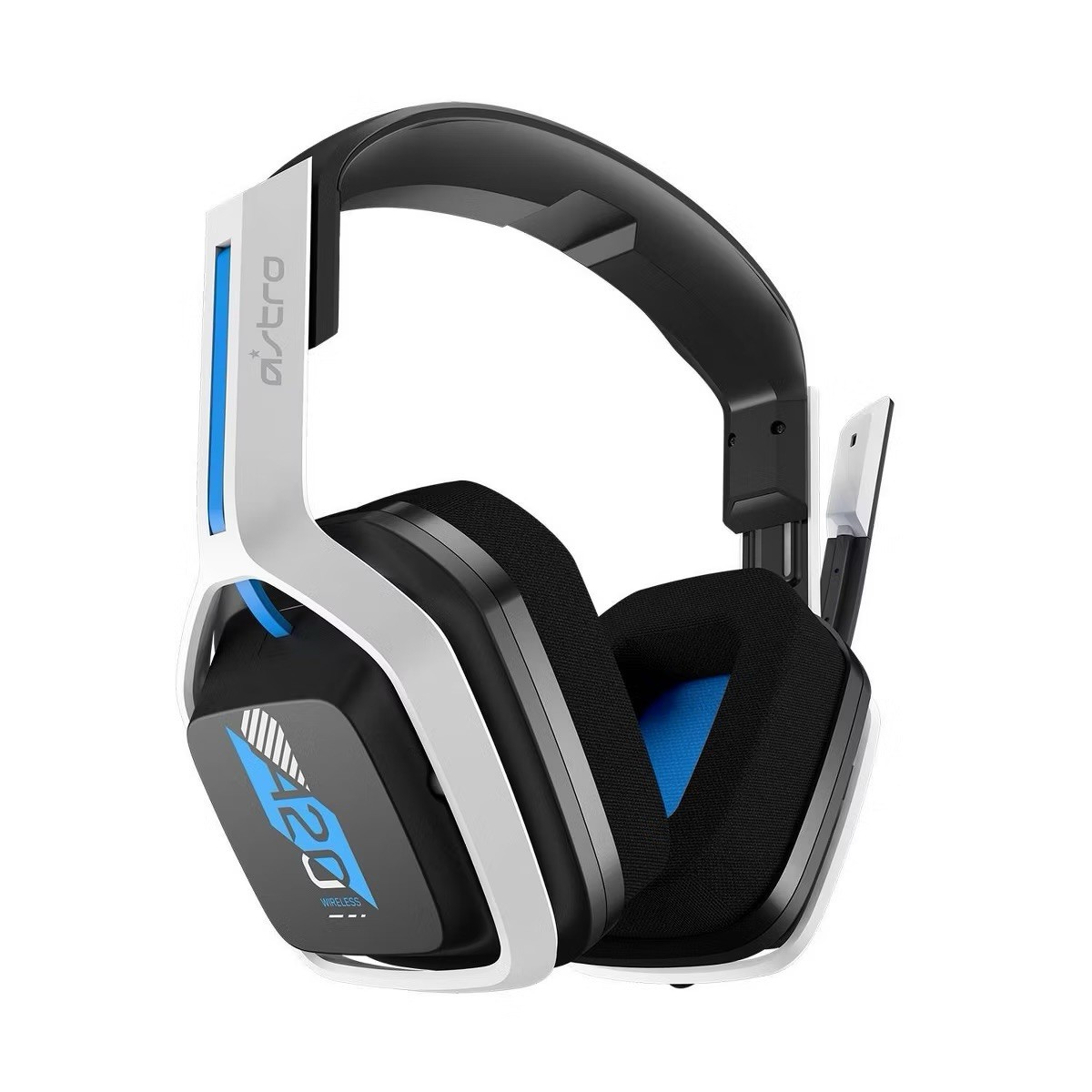 Astro A20 Wireless Gaming Headset USB Transmitter Boom Mic White/Black/Blue