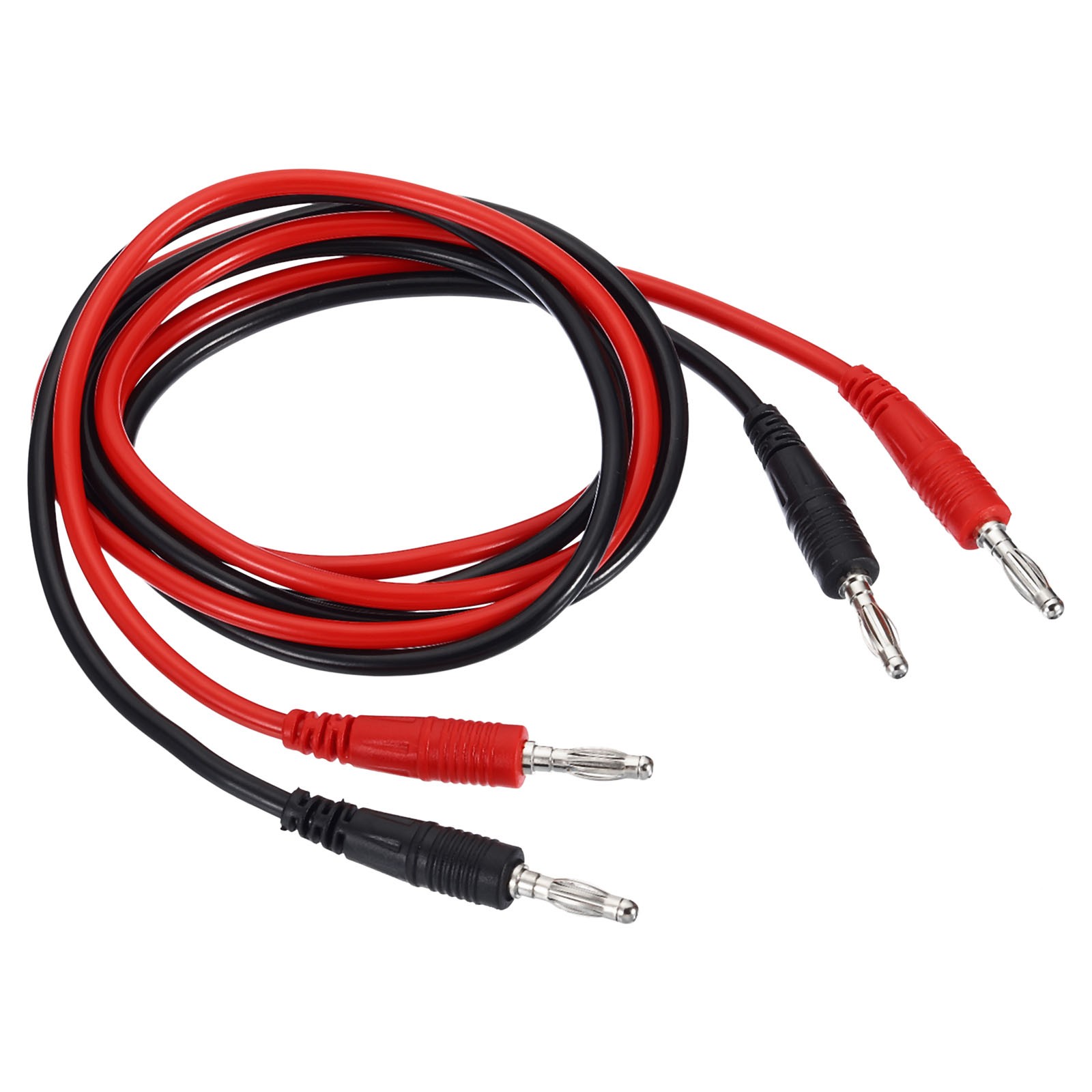 4mm Banana Plug to Banana Plug Test Leads, 2 Pcs Copper Cable Wire, Multicolor