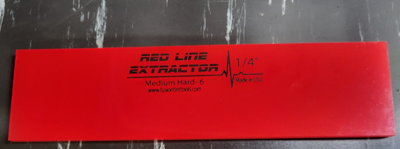 Lot of 3 New 2"x8" Red Line Extractor 1/4" - Medium Hard - 6