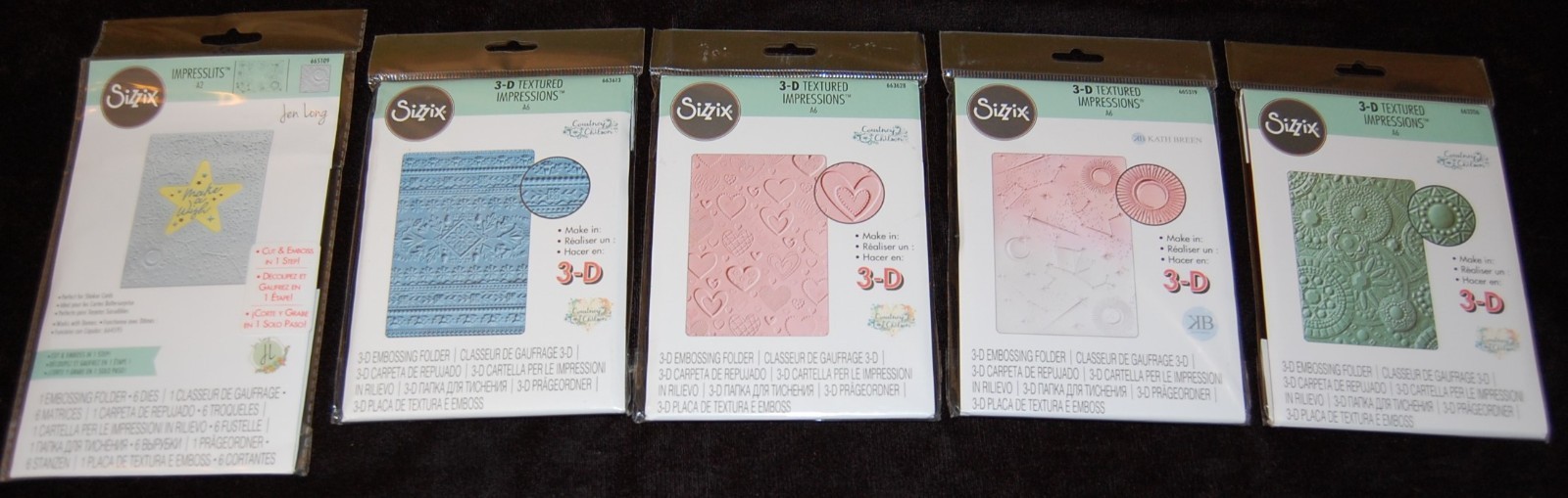 Sizzix Thinlits Framelits Die Cutting Stamps Embossing Lot of 22 Pkgs New #D2