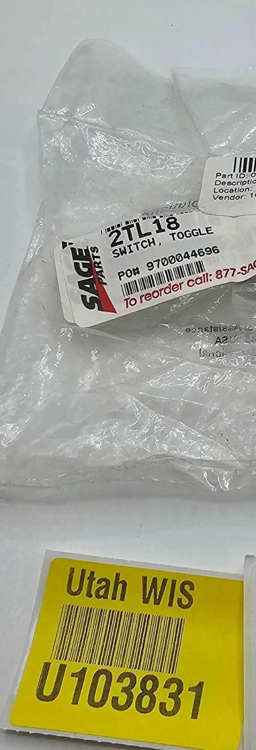 Sage TL Series 6-Pole Toggle Switch On/MOM/On Switch 2TL1-8
