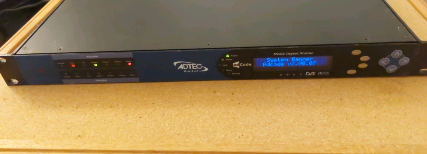Adtec Digital Media Ingestion Station ATSC System Banner V2.00.07