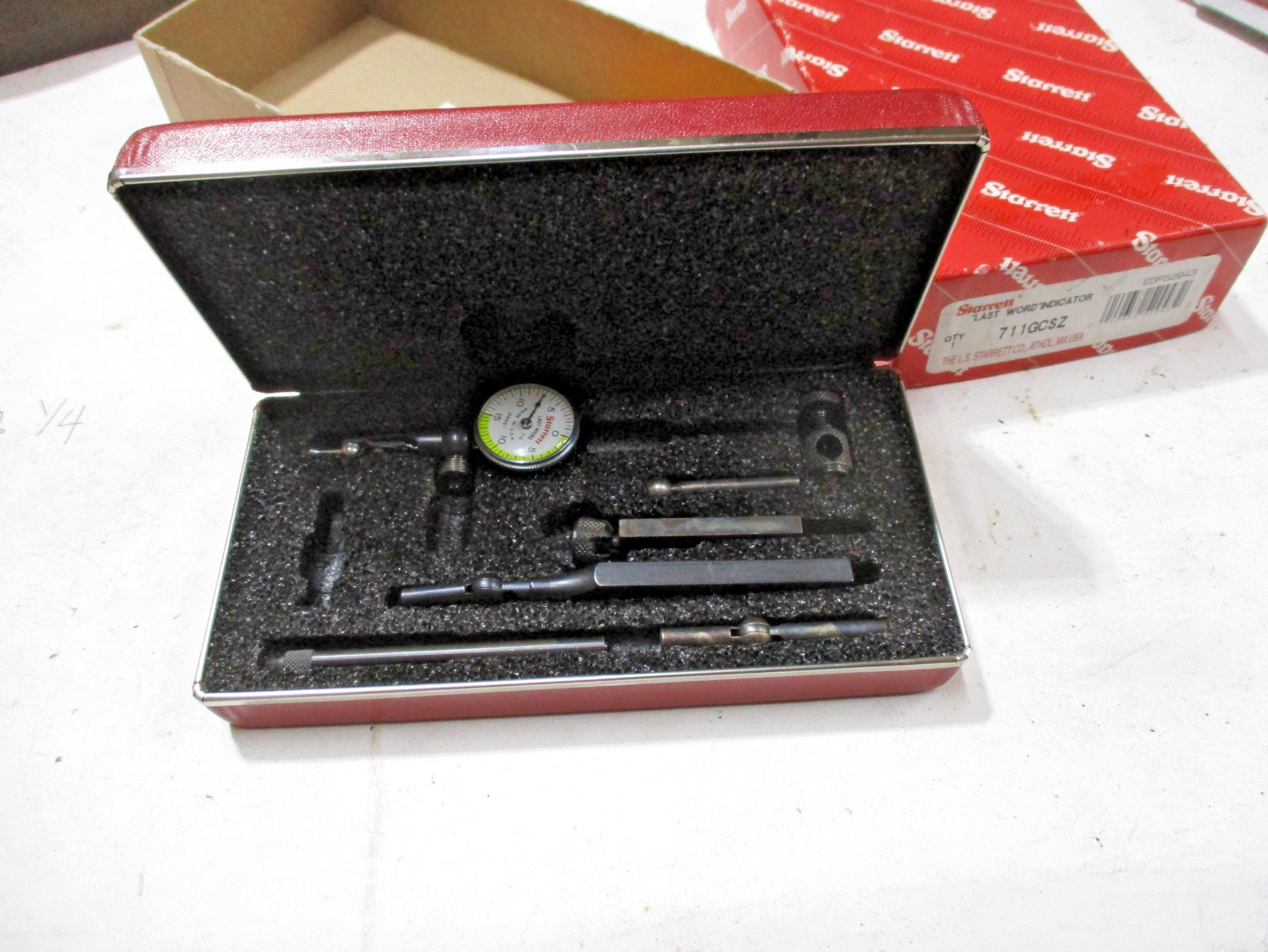 Starrett 711GCSZ  Dial Last Word Test Indicator, .005 See Description-Nice