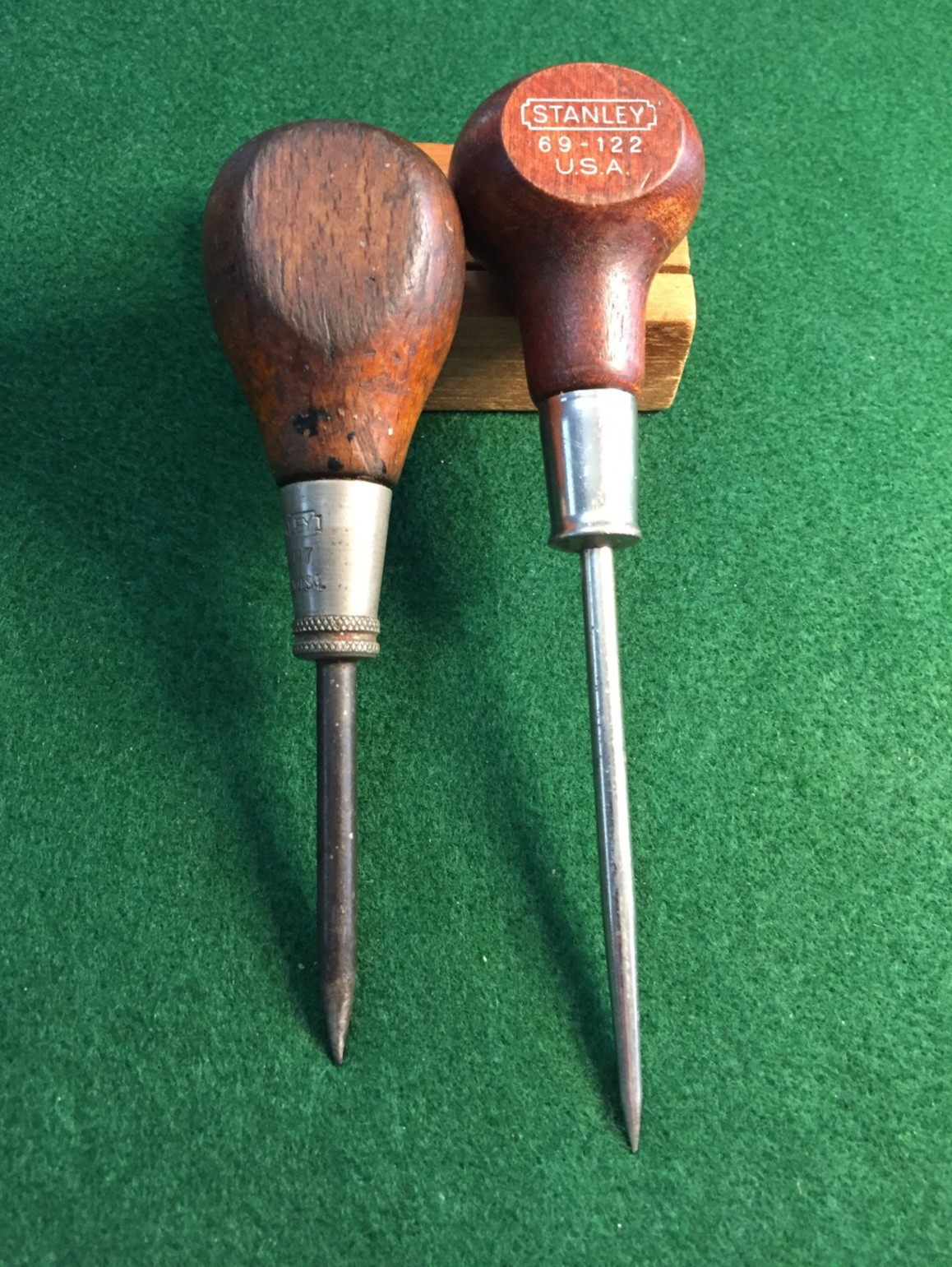 Lot Of 2 Vintage Scratch Awls Stanley 117 & 69-122