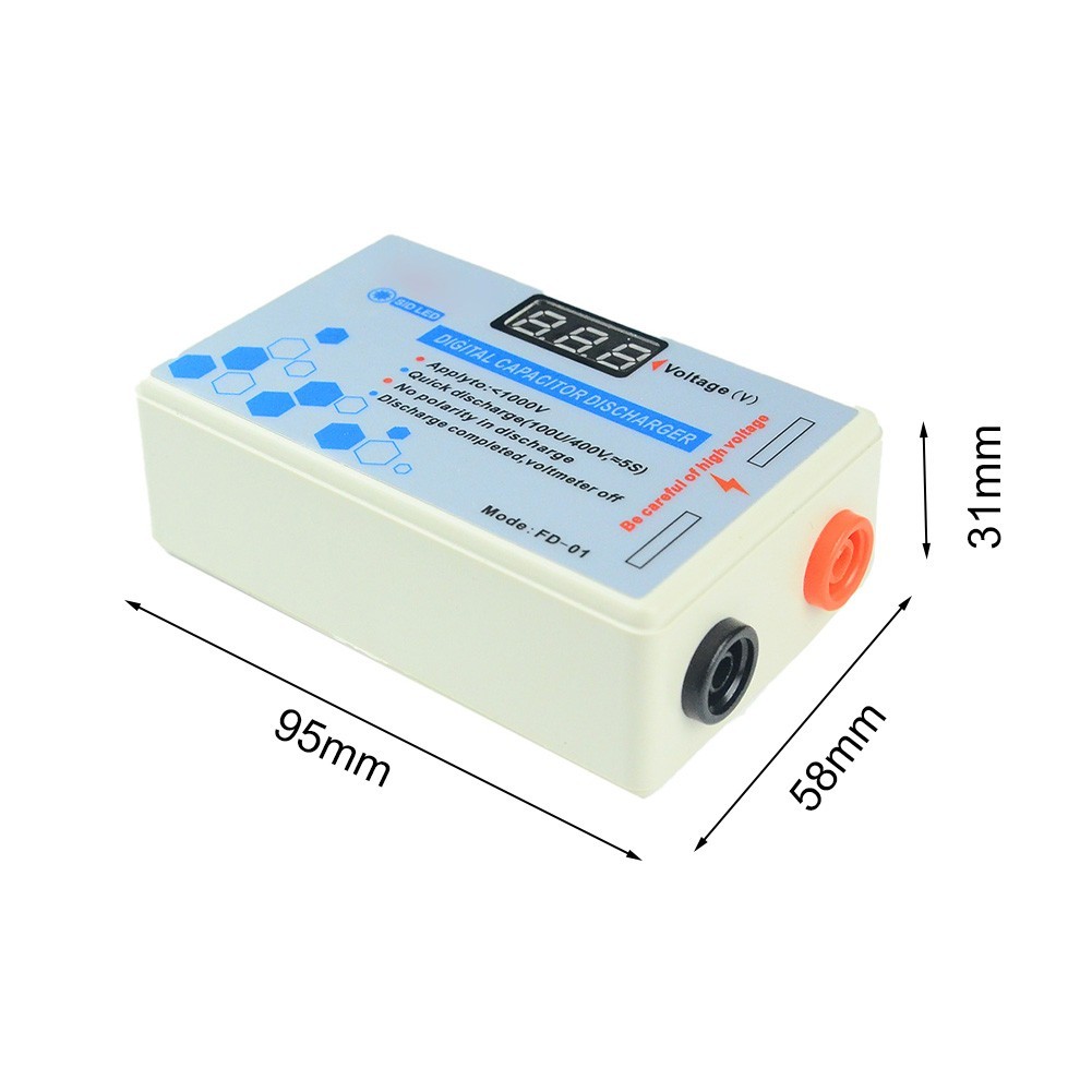 High Voltage Protection Digital Capacitor Discharger Fast Discharge for up to