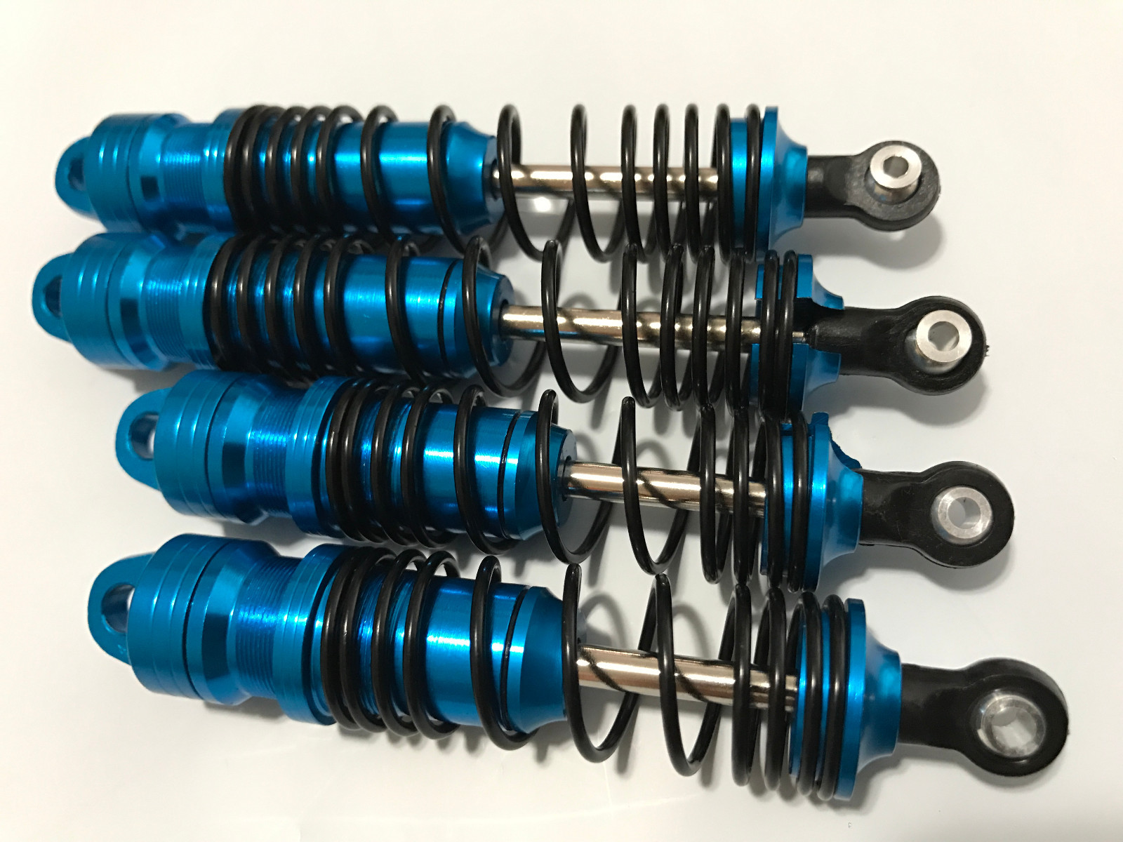 ALUMINUM SHOCKS W/ 4mm Shafts Fit Traxxas Stampede Slash 4x4 / VXL XL-5 -Blu